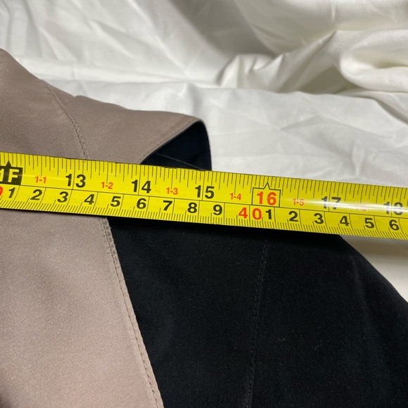 Pléece & Craft Black Trench Coat with Tan Collar - Picture 3 of 11